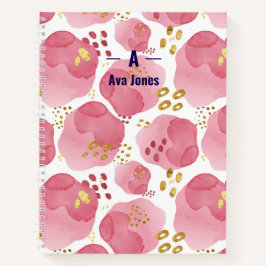 Notebook rosa personalizado - Nome personalizado