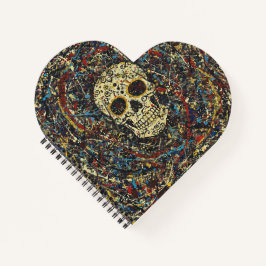 Notebook Skull Splatter