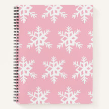 Notebook Snowflake de rosa claro
