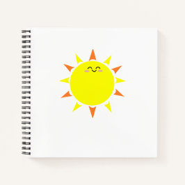 Notebook Sun Spiral Feliz
