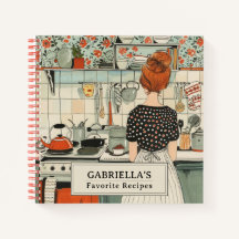 Notebook Vintage Woman Personalizado