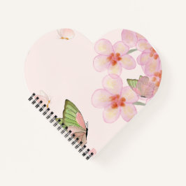 Notebook with Whimsical Butterfly Design
