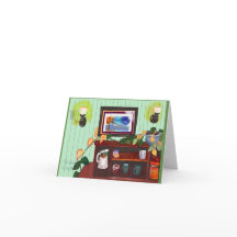 Notecard com convite para o interior