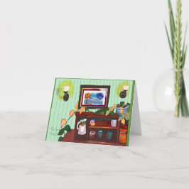 Notecard com convite para o interior