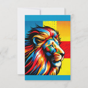 Notecard Lion 3.5 x 5