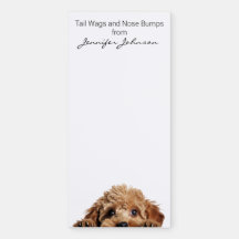 Notepad Magnético de Poodle Cute
