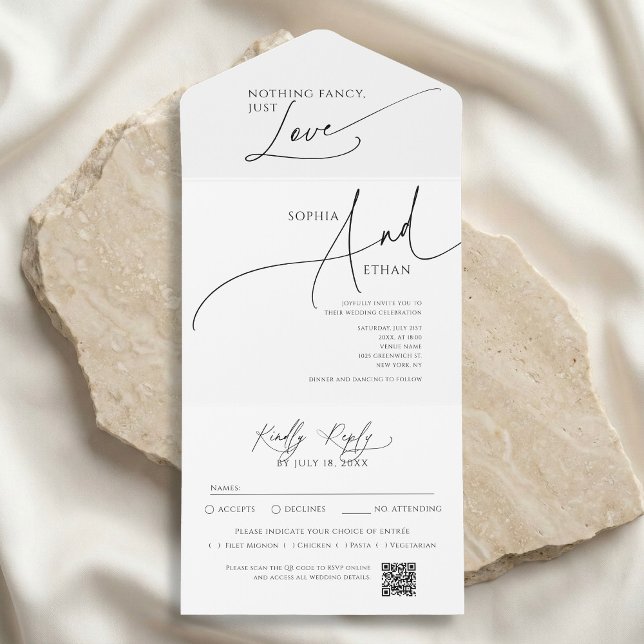 Nothing Fancy Minimalist Calm White Wedding (Criador carregado)