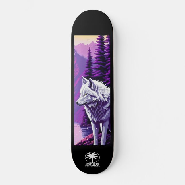 Nothing Personal Twilight Wolf Skateboard (Frente)