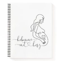 Notizblock Hebamme mit Herz