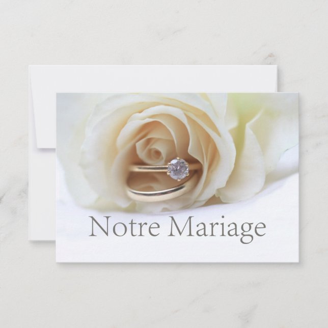 Notre Mariage - convite para o casamento francês (Frente)