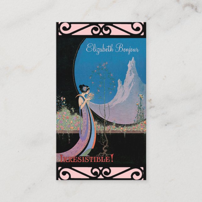 Nouveau Chic ~ Cartões de visitas (Frente)