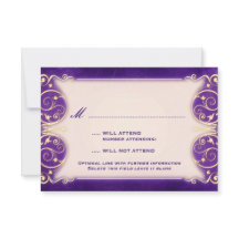 Nouveau Victorian: Vintage RSVP Dourado & Purple