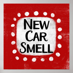 Nova Arte de Poster de Cheiro de Carro