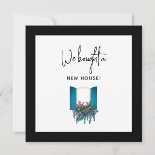 Nova Caixa da Janela Casa Enquadrada Nova Placa de