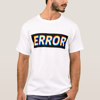 Nova camiseta com logotipo "Erro com estilo perfei