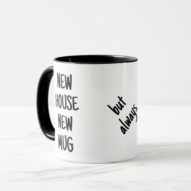 Nova casa nova caneca café antigo v1 (Frente Esquerda)