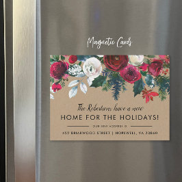 Nova Casa para as Festas Ímã de Novo Endereço