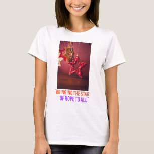Nova design de estrela para t-shirts de natal