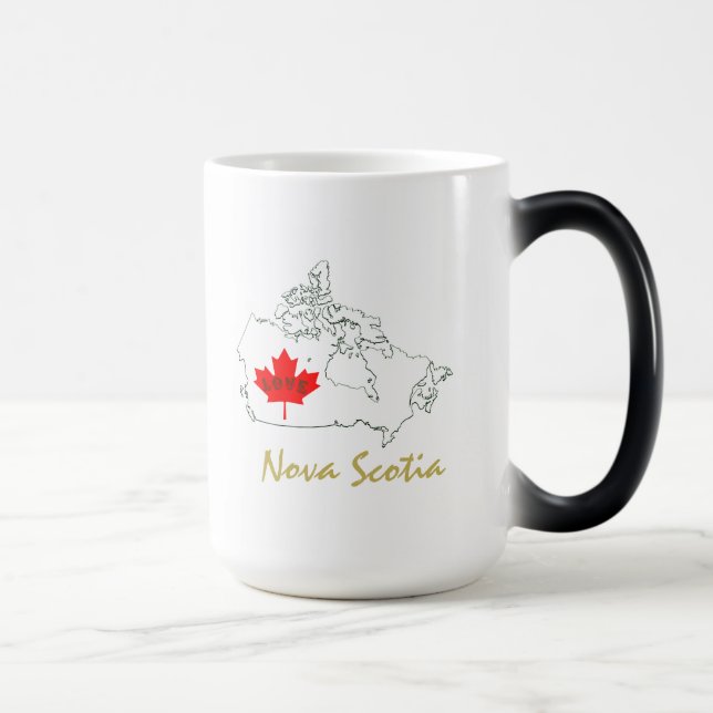Nova Escócia Canadá Dra. café canja caneca (Direita)