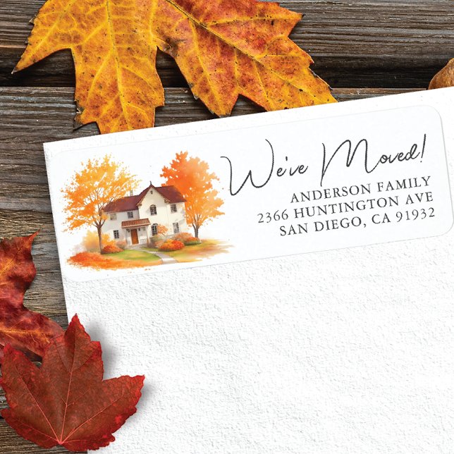 Nova etiqueta de endereço do Autumn House (Criador carregado)