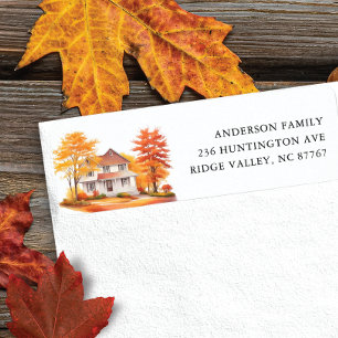 Nova etiqueta de endereço do Autumn House
