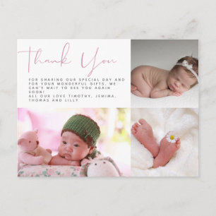Nova Foto Do Bebê Obrigado Cartões Orçamento Moder