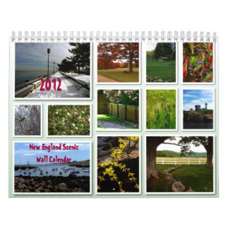 Nova Inglaterra 2012 calendários de parede cénicos