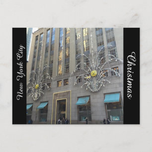 Nova Iorque decorada para o cartão do Natal