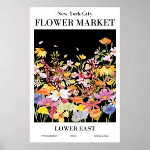 Nova Iorque Flower Market LOWOR EAST Poster