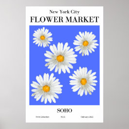 Nova Iorque Flower Market SOHO Poster