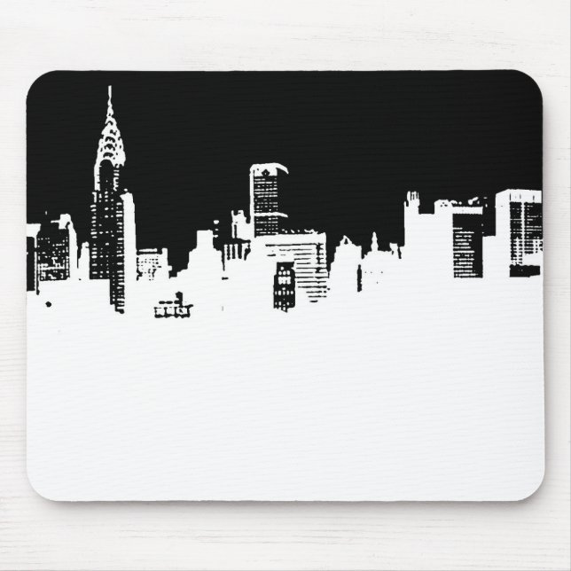 Nova Iorque Panorama Pop de Art Mousepad (Frente)