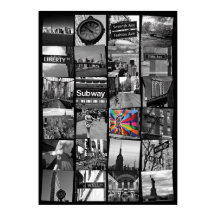Nova Iorque poster - colagem de fotografias