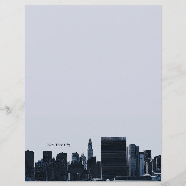 Nova Iorque Skyline Letterhead (Frente)