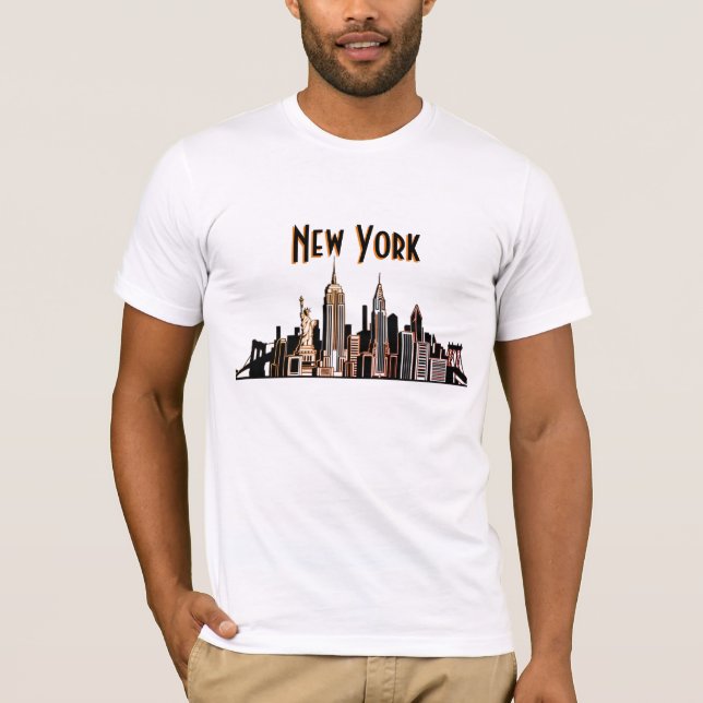 Nova Iorque Skyline T-Shirt (Frente)