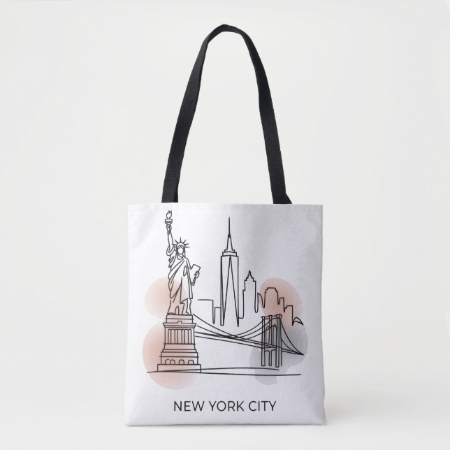 Nova Iorque Skyline Tote Bag para Mulheres (Frente)