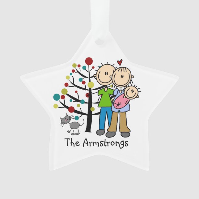 Nova Menina Pais, Ornamento de Férias de Gato (Frente)