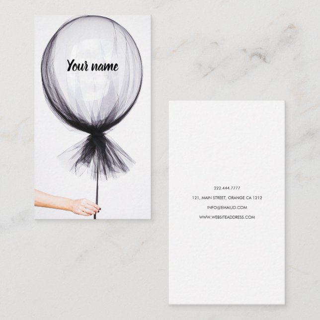 Nova moda, cartão de visita criativa (Frente/Verso)