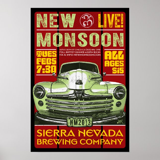 Nova Monson Sierra Nevada Brewing CO 2013 Poster (Frente)