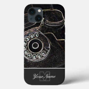 Nova-Pop-Arte, telefone antigo com Monograma!