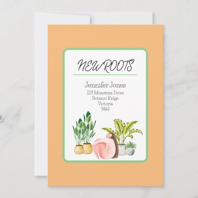 Nova Raiz/Cartão de Anúncio de Movimentação (Frente)