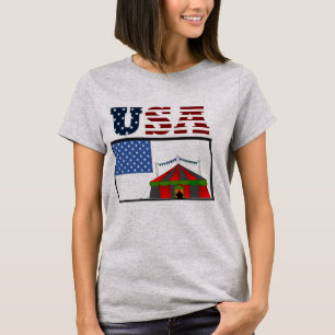 Nova T-Shirt da Bandeira Americana