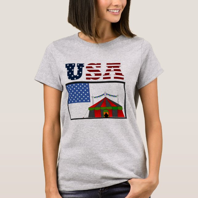 Nova T-Shirt da Bandeira Americana (Frente)