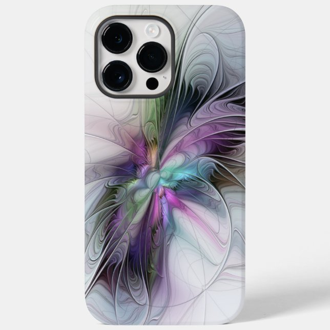 Nova Vida, Fantasia Colorida de Arte Fractal Abstr (Verso)