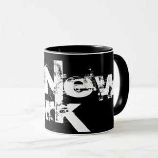 Nova York - Legal caneca de estilo preto e branco