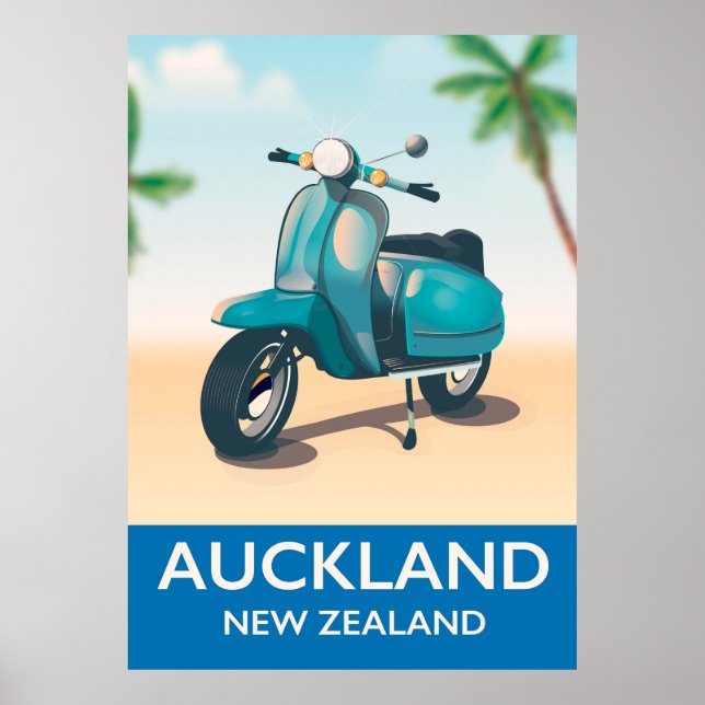 Nova Zelândia poster de viagens (Frente)
