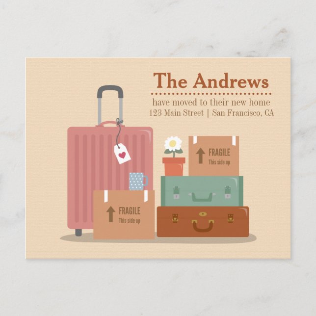 Novas Caixas e Suitcases Novos Anúncios em Casa (Frente)