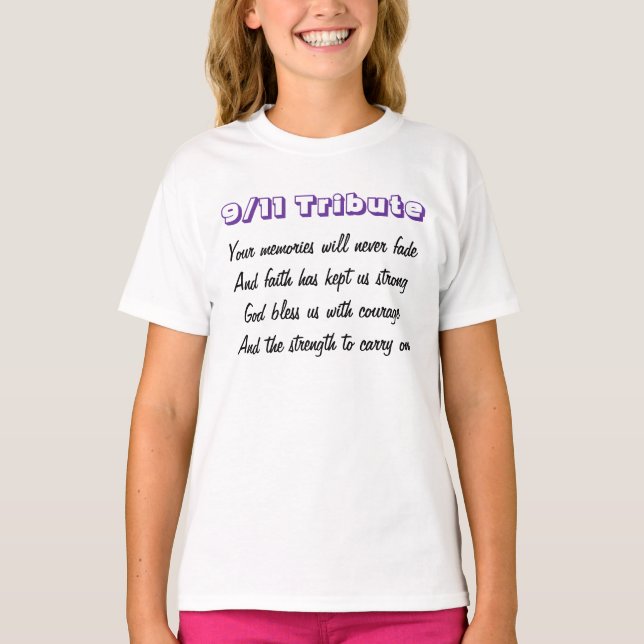 nove e onze memórias t-shirts (Frente)