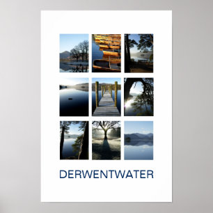 Nove Vistas de Derwentwater - Lake District Poster