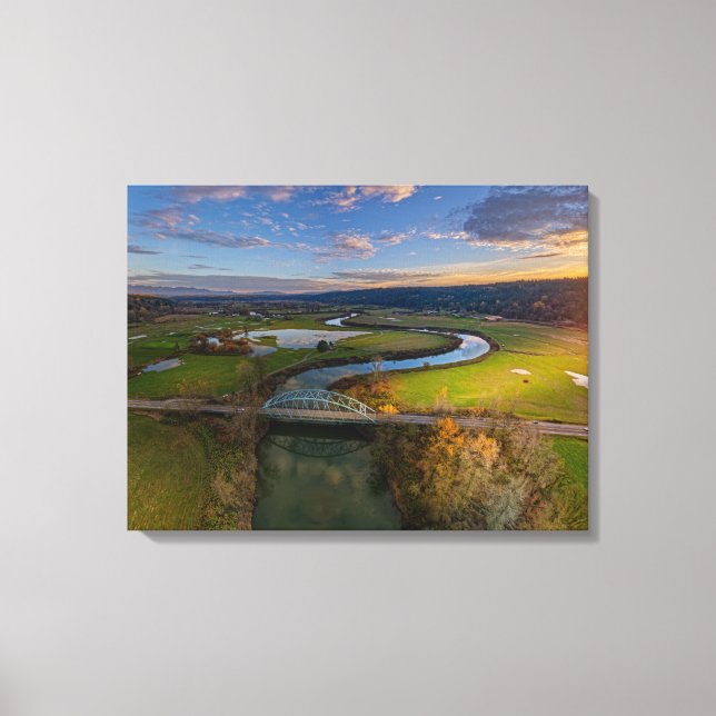Novelty Bridge Sunset #2 Canvas Print (Frente)