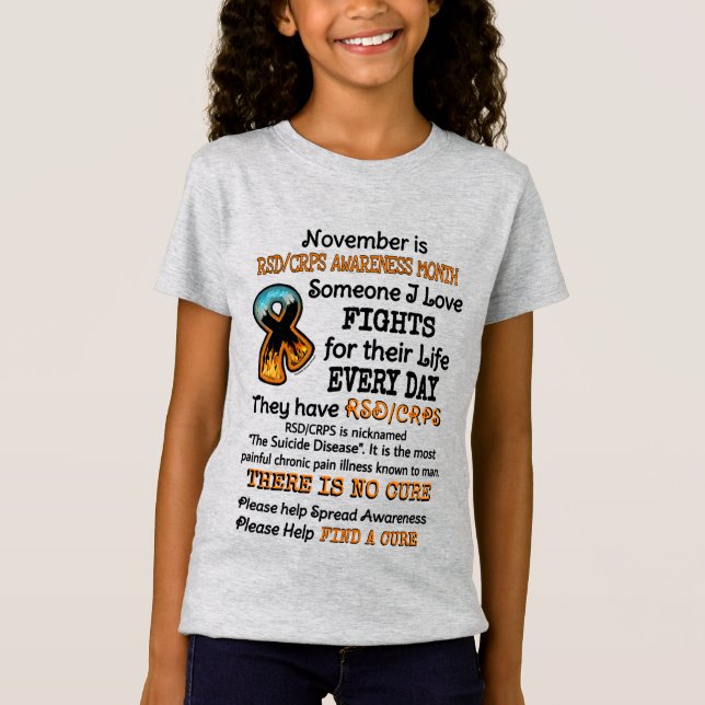 Novembro... Alguém Que Eu Amo Combater A Camisa T (Frente)